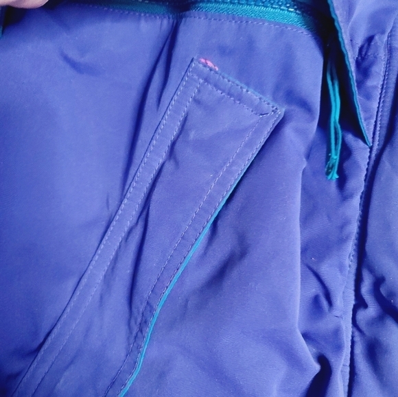 Vintage 80s Purple Blue Contrast Winter Ski Coat Medium - Picture 16 of 16